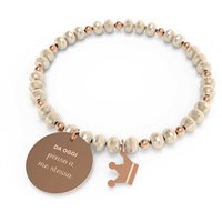 Bracciale 10 Buoni Propositi Donna Crystal in Acciaio B-5239RO/CH - B-5239RO/CH